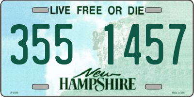 NH license plate 3551457