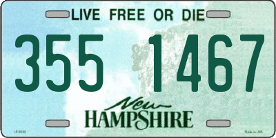 NH license plate 3551467