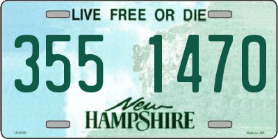 NH license plate 3551470