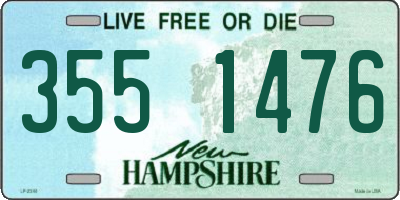 NH license plate 3551476