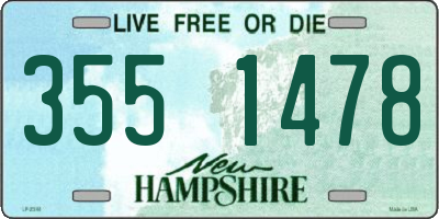 NH license plate 3551478