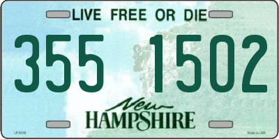 NH license plate 3551502