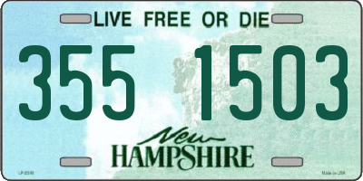 NH license plate 3551503