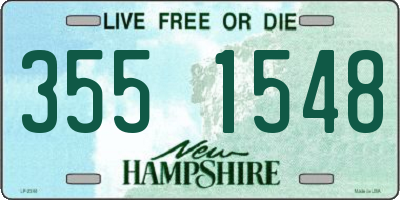 NH license plate 3551548