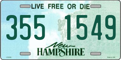 NH license plate 3551549