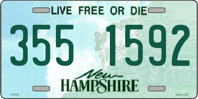 NH license plate 3551592