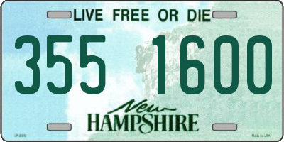 NH license plate 3551600