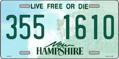 NH license plate 3551610