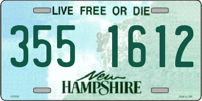 NH license plate 3551612