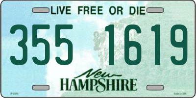 NH license plate 3551619