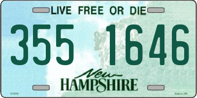 NH license plate 3551646