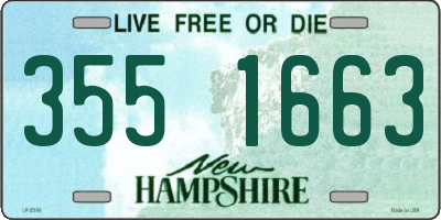 NH license plate 3551663