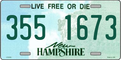 NH license plate 3551673