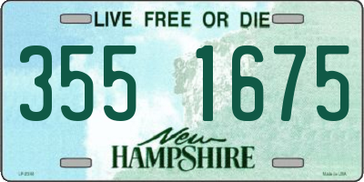 NH license plate 3551675