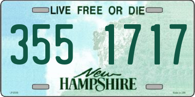 NH license plate 3551717