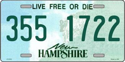 NH license plate 3551722
