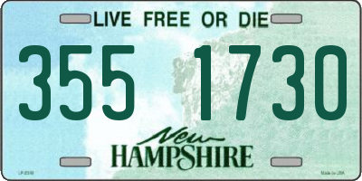 NH license plate 3551730