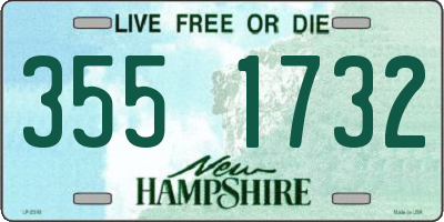 NH license plate 3551732