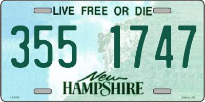 NH license plate 3551747