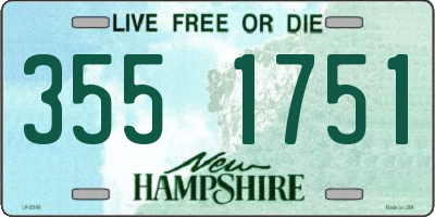 NH license plate 3551751