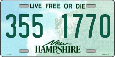 NH license plate 3551770