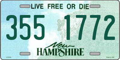 NH license plate 3551772