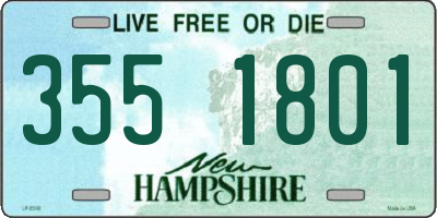 NH license plate 3551801