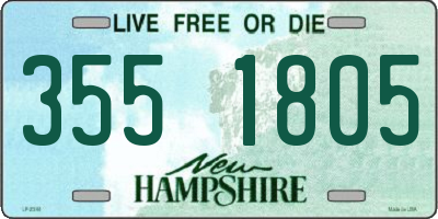 NH license plate 3551805