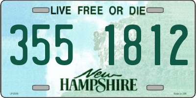 NH license plate 3551812