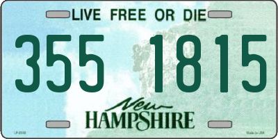 NH license plate 3551815