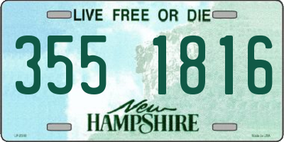 NH license plate 3551816