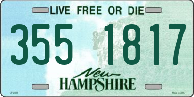 NH license plate 3551817