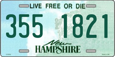 NH license plate 3551821
