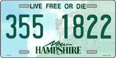 NH license plate 3551822