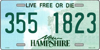 NH license plate 3551823
