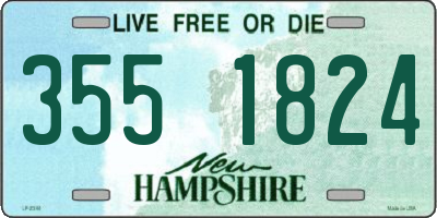 NH license plate 3551824