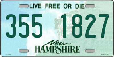 NH license plate 3551827