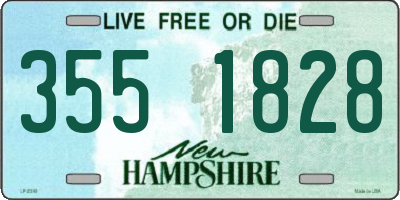 NH license plate 3551828