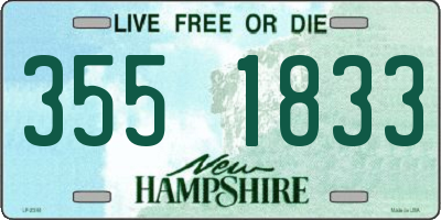 NH license plate 3551833