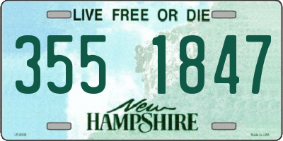 NH license plate 3551847