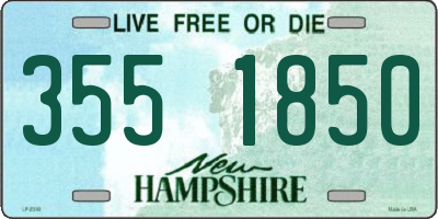 NH license plate 3551850