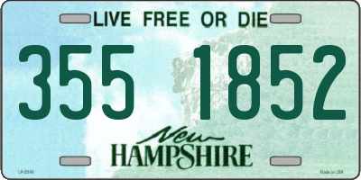 NH license plate 3551852