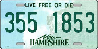 NH license plate 3551853