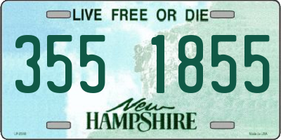 NH license plate 3551855