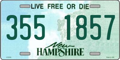 NH license plate 3551857