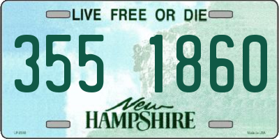 NH license plate 3551860