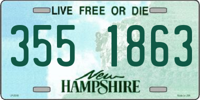 NH license plate 3551863