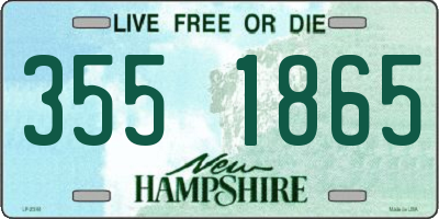 NH license plate 3551865