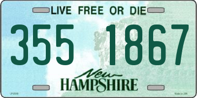 NH license plate 3551867