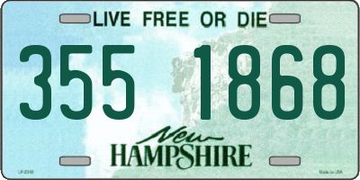 NH license plate 3551868